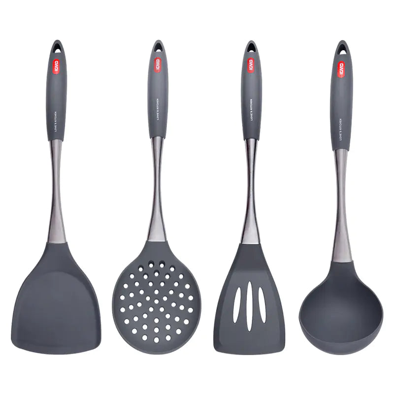Stainless Steel Silicone Non-stick Spatula & Spoon Set
