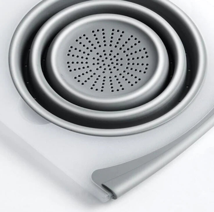 Multifunctional Kitchen Cutting Board with Drain Basket