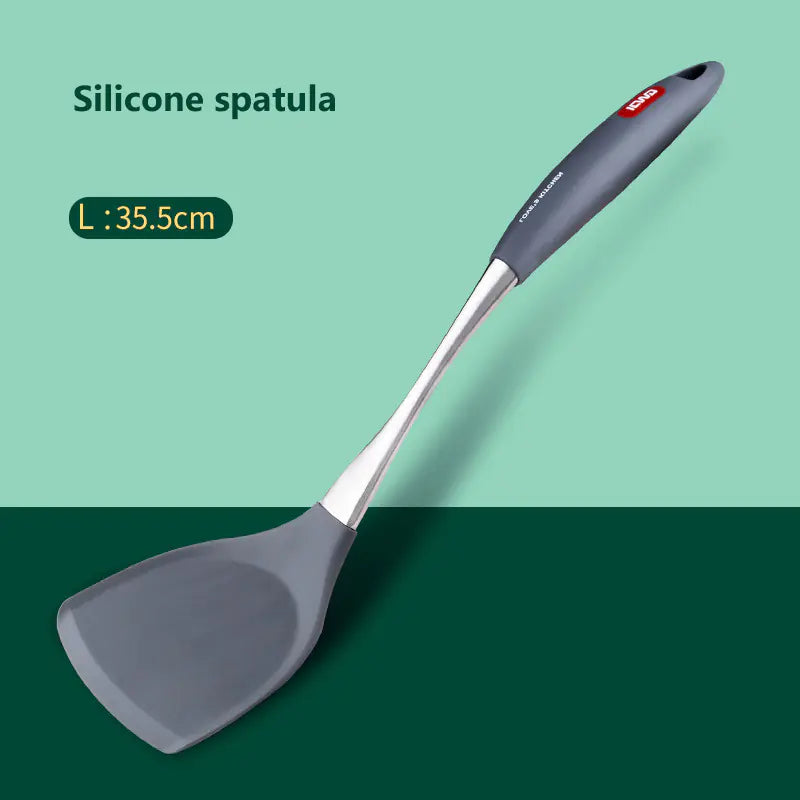 Stainless Steel Silicone Non-stick Spatula & Spoon Set